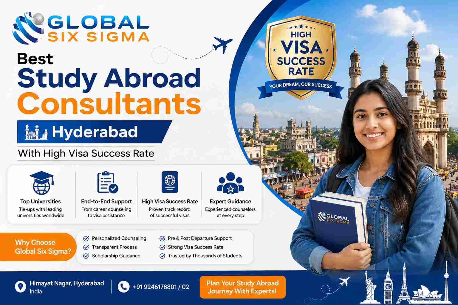 Best Study Abroad Consultants in Hyderabad